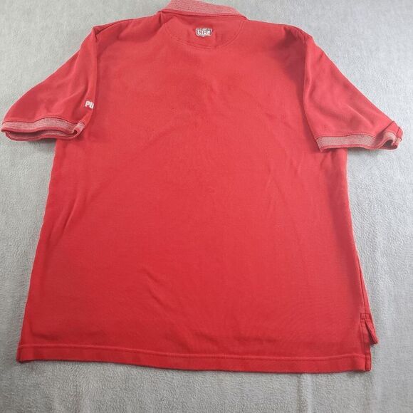 Vtg Kansas City Chiefs Polo Men Large Red Puma NFL Logo Football Shirt - Picture 8 of 9